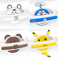 KY&amp; Car Door Handle Bowl Screen Protector Car Door Anti-Collision Handle Bumper Strip Door Edge Cute Cartoon Anti-Scratc