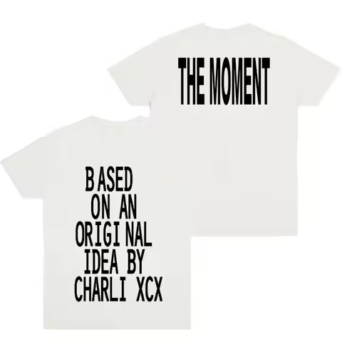 Grunge Cult Graphic T-shirt Charli Xcx The Moment Tee Fashion Y2k Hip Pop T Shirts Summer Short Slee