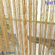 TYLER1 Beaded String Curtain, 1*2M Door Curtain Beaded Door Curtain, Window Treatment Solid Color Ta