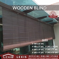 Lexis: Wooden Blind 3' (w) X 4' (h) - 12' (h) (bidai Kayu) - [multiple options]