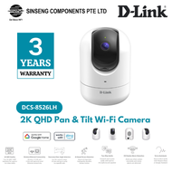 [New Arrival] D-Link DCS-8526LH (B1) 2K QHD Pan & Tilt WiFi Wireless IP Camera with AI Tracking Nigh