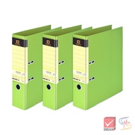 Elephant Brand File Wide Spine Document 2100A4 Lemon Green (Pack Of 3 Files)