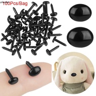 ZILUOMY 100pcs/bag Stuffed Doll Eyes 4X5MM/5X7MM DIY Plastic Mini Animals Noses Accessories