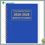 TAMAKO 3 Years Monthly Planner, Yearly Goals Smooth Writing Calendar Book, Premium Annual Summary A4
