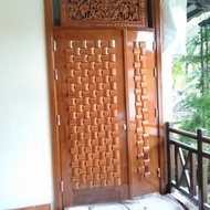 daun pintu kayu Merbau