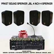 [ Garansi] Paket Sound Cafe Aula Kantoran Speaker Jbl 4 Inch 4 Titik (
