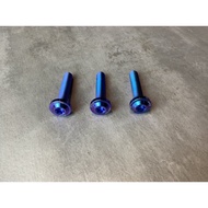 {XZ} Huang Titanium HUATAI Positive Alloy Screw Exhaust Pipe Bracket M8 40mm 1.25 Teeth Fighting/DGR