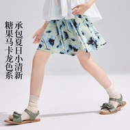 12h Ship COD Summer New Product Girls Shorts (110-170 Size) 2026 Shorts Hakama Floral Casual Pants M