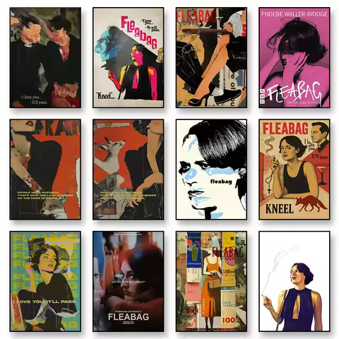 Fleabag Tv Show Canvas Wall Art Print Poster Abstract Style Decorative Painting for Modern Home Livi