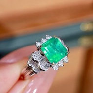 哥倫比亞祖母綠戒指 1.73克拉