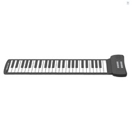 FLS 49 Keys Roll Up Piano with Built-in Speaker 16 Tones 6 Demos Supports Recording Sustain Headphone Jack Silent Hand Roll Piano Flexible Silicone Electronic Keyboard