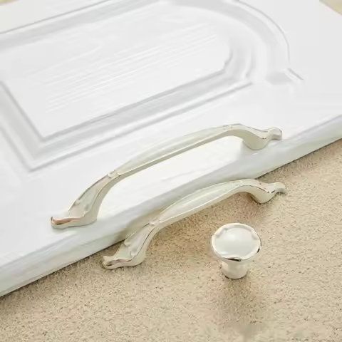 Handles Drawer Pulls Cabinet Handles 96mm/128mm Beige Door Knobs and Handles Drawer Knob Furniture D