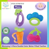 Momeasy Double Color Water Filled Teether Soother for Baby 4 months Old & Up Teething Relief Toy Tee