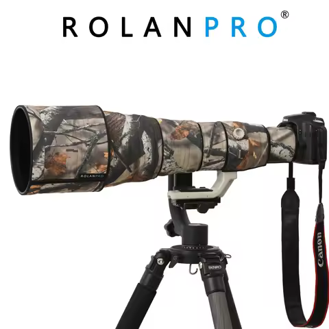 ROLANPRO Lens Camouflage Coat Rain Cover For Canon EF 800mm F/5.6 L IS USM Protective Case Waterproo