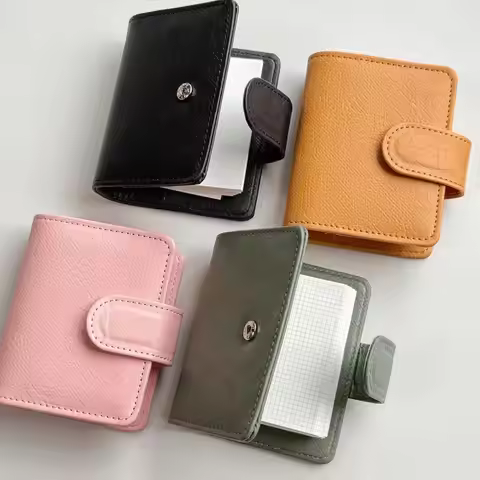 Regular A9 Size Rings Planner Pu leather 3-hole Mini Rings Notebook with Rings Organizer Journey Dia