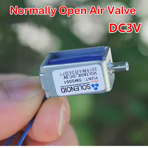 DC 3V Mini Electric Gas Solenoid Valve N/O Normal Open Air Control Valve Exhaust Valve Normally Open