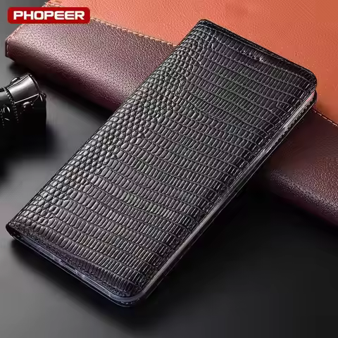 Luxury Nature Genuine Leather Case For Ulefone Power Armor 12 14 16 17 18 18T X8i X8 X10 Pro 5G Flip