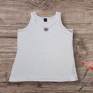 PW242 (Girl 15yrs) GAP Kids White Stretch Tank top
