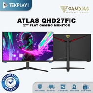 GAMDIAS ATLAS QHD27FIC 27 Inches FLAT MONITOR IPS 180Hz 1440P