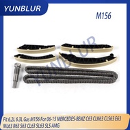 Engine Part Timing Chain Guide Kit Fit 6.2 6.3 L Gas M156 For 06-15 MERCEDES-BENZ C63 CLK63 CLS63 E6