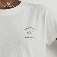 Twotwice - 911 Baby Tee *พร้อมส่ง*