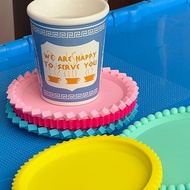 美國 MoMA 堆疊多彩杯墊 Geo Coasters 食品級硅膠杯墊防水送禮