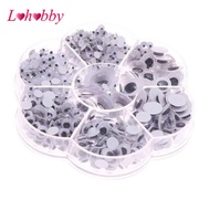 [Lohobby] 700 Pieces Assorted Size Self Adhesive Sticky Wiggly Wiggle Googly Eyes