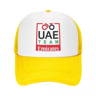 ทีม VFDRT UAE Emirates Pro 2024การปั่นจักรยานหมวกเบสบอลหมวก Trucker DSGYJ