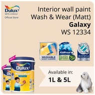 Dulux Interior Wall Paint - Galaxy (WS 12334) (Washable / KidProof / Anti-Viral) (Wash &amp; Wear Matt) - 1L / 5L