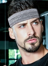 K-MART - （黑色） 專業運動頭帶-男女護額發箍吸汗帶跑步籃球裝備導汗帶健身止汗發帶髮帶女瑜伽 頭巾速乾導汗束髮慢跑自行車運動頭箍頭帶頭巾健身房束髮帶網球王子吸排汗