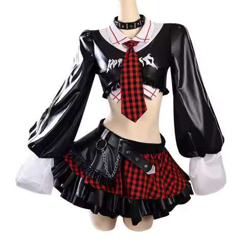 EVA Cosplay Costume Wig Props, 2025 New EVA Asuka Langley Soryu Cosplay Costume Full Set Outfits Shi