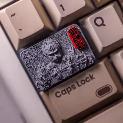 1 Piece Mechanical Keyboard 1.5U 1.5X Tab Keycap Handmade Resin Dark Grey Key Cap Black Myth Wukong 