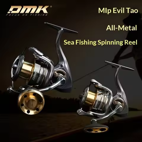 DMK Mutop Spinning Fishing Reel Full Metal Saltwater Long Casting Boat Fishing Jigging Metal Grip Kn