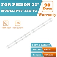 【New product】NEW 1 SET For PHISON 32" PTV-32K-T2  LED TV BACKLIGHT / LAMPU TV PTV32KT2