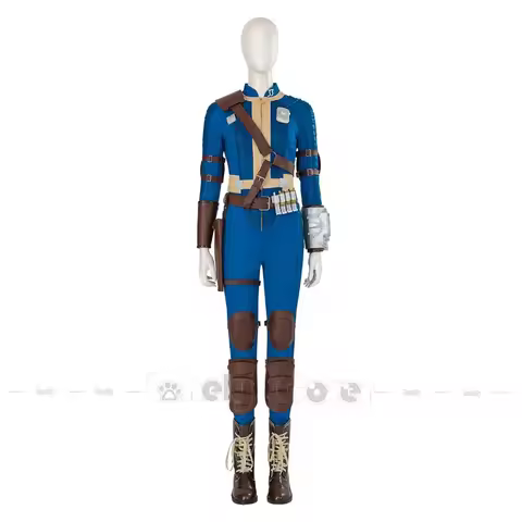 2025 22 Game Fall Cos Out Jumpsuit Vault 33 Cosplay Costume Lucy MacLean Belt Armor Uniform Arm Prop
