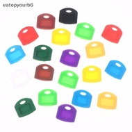 eatopyourb6] Silicone Key Covers 10 Pa Colorful Flexible Identifier Tags for Easy Key Organization a