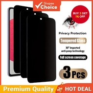 3Pcs Privacy Screen Protector Tempered Glass for Samsung A16 5G A13 A14 A12 A23 A04 Bubble-Free