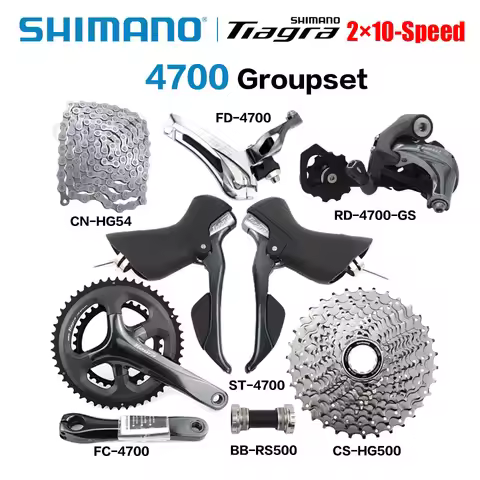 SHIMANO Tiagra 4700 Groupset 4700 Derailleur ROAD Bicycle 2x10 Speed 50-34 52-36T 20s Derailleur Kit