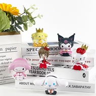 [Penghantaran Percuma Spot] Satu set 6 boneka anime boneka Variety Sakura Bersama 6 Puding anjing te