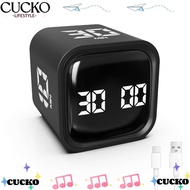 CUCKO Pomodoro Timer, Gravity Sensing 3 Volume Adjustable Digital Cube Timer,  Rotation Timing 5/10/