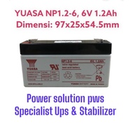 Yuasa NP1.2-6 6V 1,2Ah Battery, Yuasa 6V 1.2Ah, Yuasa Battery 6V 1.2Ah