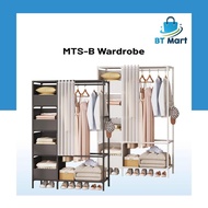 BT Mart Rak Pakaian Multi Layer Wardrobe Rack Multi Function Clothes Storage Hanging Clothes Bedroom