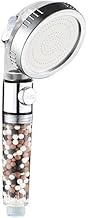 MineralStream Ionic Shower Head 2.0 | High Pressure Water Saving Showerhead with Filter Beads | Eco Water Spa Shower Heads for Hair &amp; Skin Health