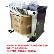 Step Down Power Transformers 300VA (Input Volt : AC 230/415V, Output Volt: AC 12/24/110/240V)