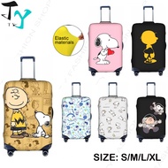 Snoopy Travel Luggage Cover Suitcase Protector Fits 18-32 Inch Luggage