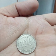 koin 100 won korea tahun 1990