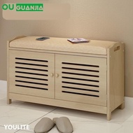 Shoe Cabinet with Seat Sofa Stool Shoe Rack Entrance Change Shoe Stool Shoe Cabinet Shoe Bench