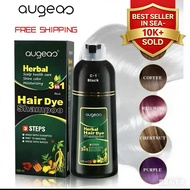 FDA Approved Akrymi Augeas Hair Color 500ml Herbal Hair Dye Shampoo 500ml Hair Coloring 7 colors