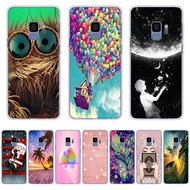 A14-Dazzle Colour theme soft CPU Silicone Printing Anti-fall Back CoverIphone For Samsung Galaxy a6 2018/a8 2018/a8 2018 plus/j6 2018/s9