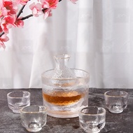 Nishiki Glass Bottle Sake Japanese Sake Pot Decanter